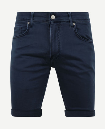 Kant short donkerblauw