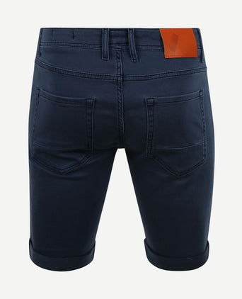 Kant short donkerblauw