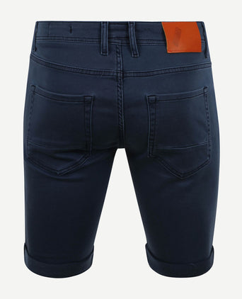 Suitable kant short donkerblauw | Slim-fit