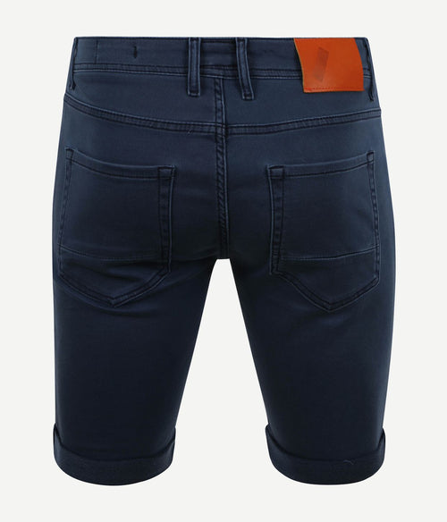 Suitable kant short donkerblauw | Slim-fit