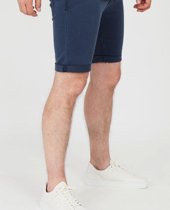 Suitable kant short donkerblauw | Slim-fit