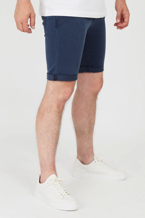 Suitable kant short donkerblauw | Slim-fit