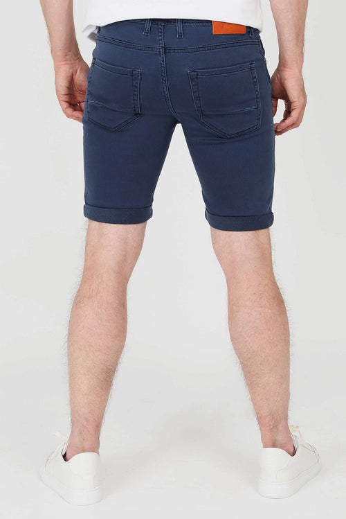 Suitable kant short donkerblauw | Slim-fit