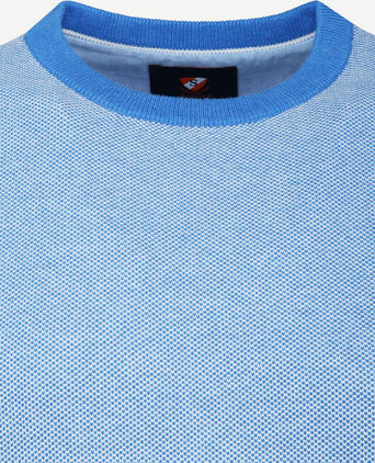 Suitable katoen pullover thomas blauw