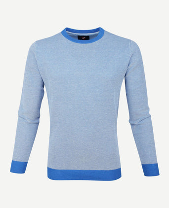 Suitable katoen pullover thomas blauw