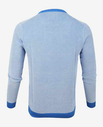Suitable katoen pullover thomas blauw
