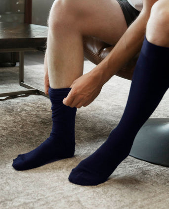 Kniekousen donkerblauw