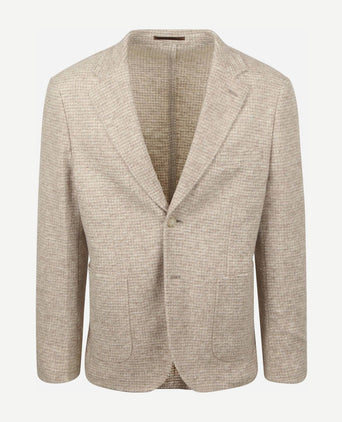 Knitted colbert unlined beige