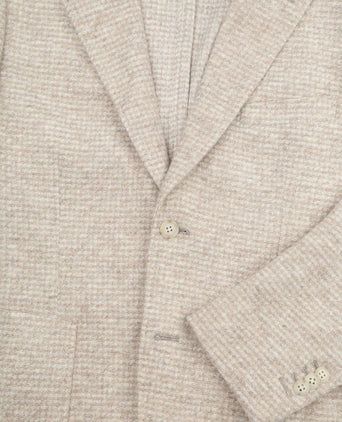 Knitted colbert unlined beige