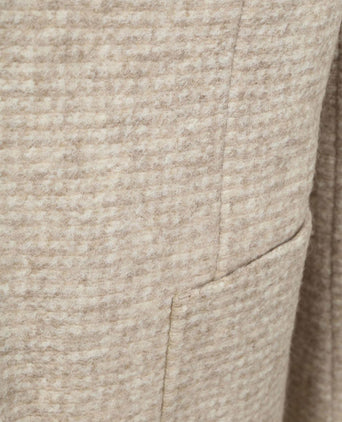 Knitted colbert unlined beige