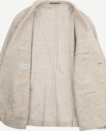 Knitted colbert unlined beige