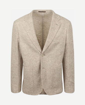Knitted colbert unlined beige
