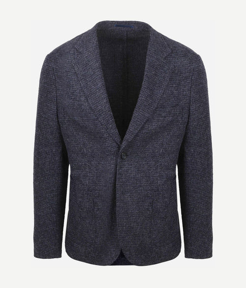 Suitable knitted colbert unlined donkerblauw