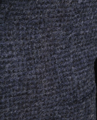 Knitted colbert unlined donkerblauw