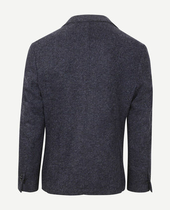 Knitted colbert unlined donkerblauw