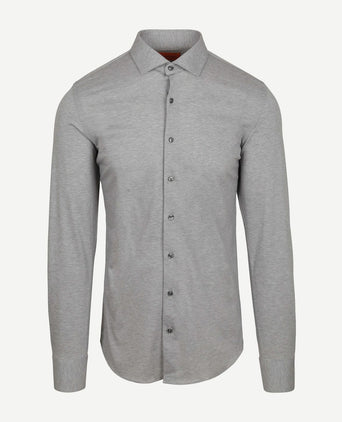 Suitable knitted grijs | Slim-fit