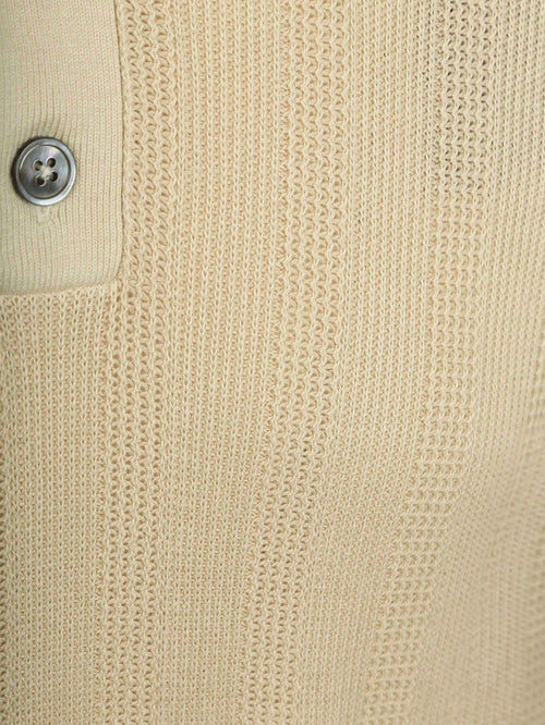 Knitted jacquard polo sand