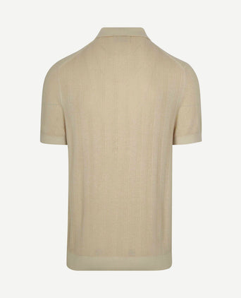 Knitted jacquard polo sand