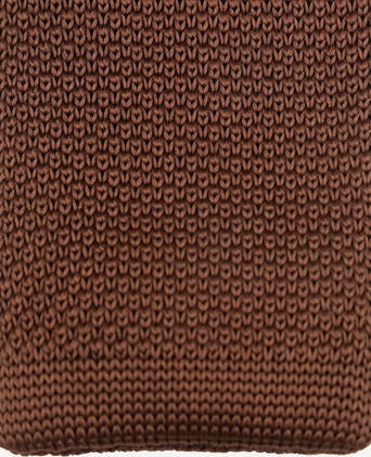 Suitable knitted stropdas bruin tk-06