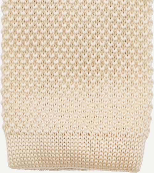 Suitable knitted stropdas ecru tk-05
