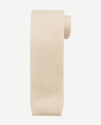 Suitable knitted stropdas ecru tk-05