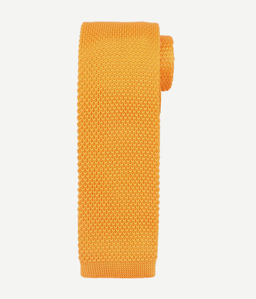 Suitable knitted stropdas geel tk-03