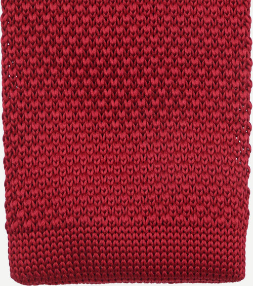 Suitable knitted stropdas rood tk-04