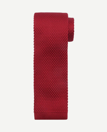 Knitted stropdas rood tk-04