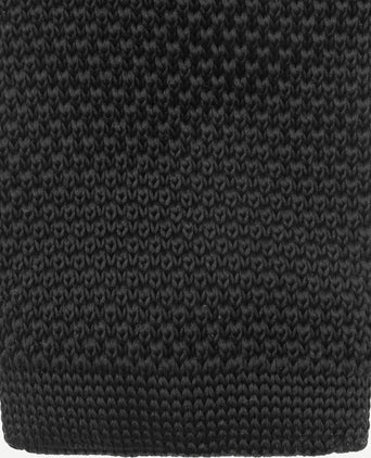 Suitable knitted stropdas zwart tk-08