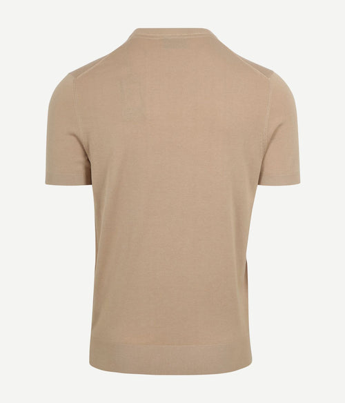 Suitable knitted t-shirt beige