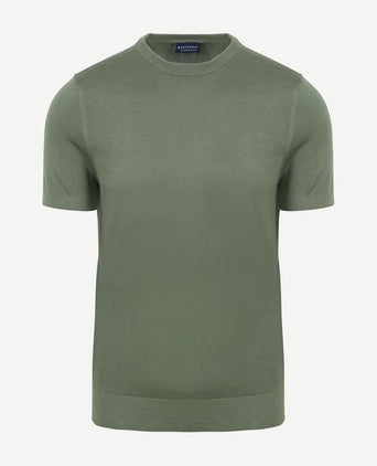 Suitable knitted t-shirt groen