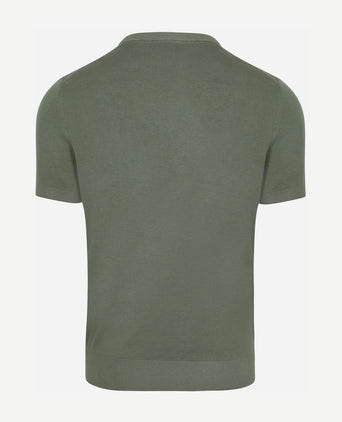 Suitable knitted t-shirt groen