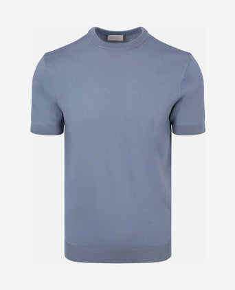 Knitted t-shirt wake steel blue