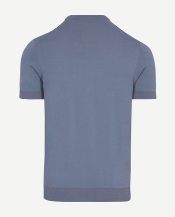 Knitted t-shirt wake steel blue
