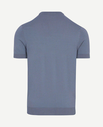 Knitted t-shirt wake steel blue