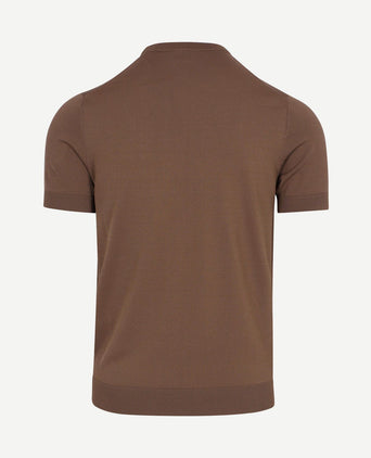 Knitted t-shirt wake tabacco