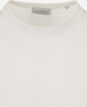 Suitable knitted t-shirt wap ecru