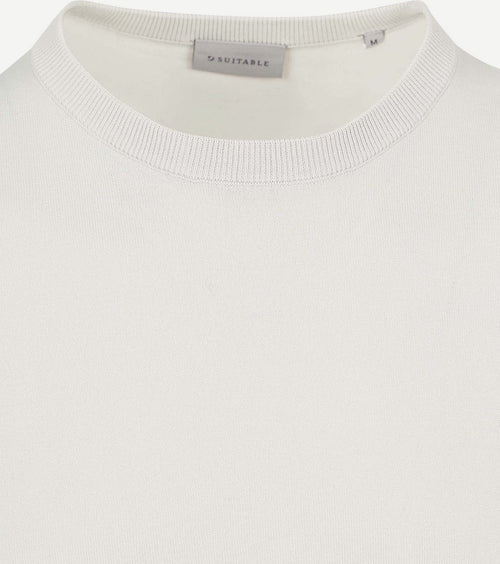 Suitable knitted t-shirt wap ecru