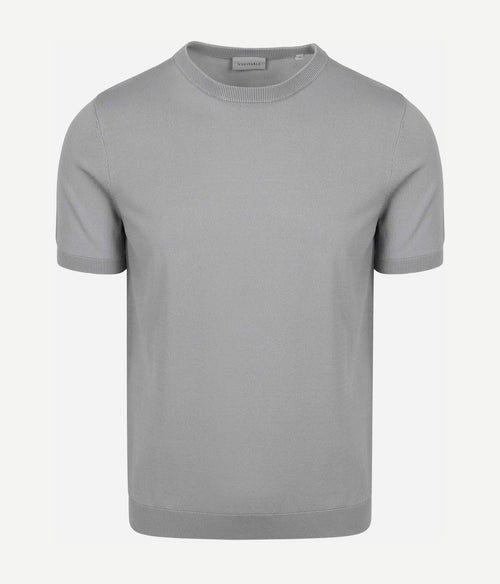 Suitable knitted t-shirt wap grijs