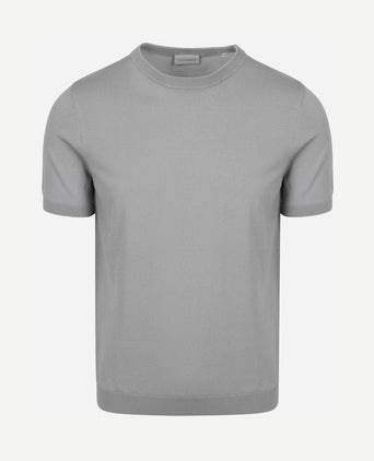 Knitted t-shirt wap grijs