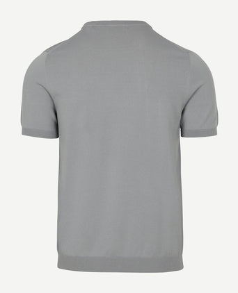 Knitted t-shirt wap grijs