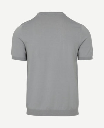 Knitted t-shirt wap grijs