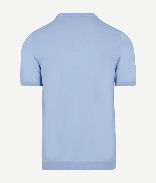 Suitable knitted t-shirt wap lichtblauw