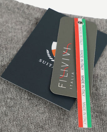 Suitable lamswol trui o-hals grijs | Regular-fit