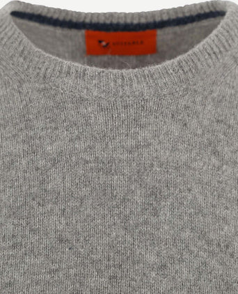 Suitable lamswol trui o-hals grijs | Regular-fit