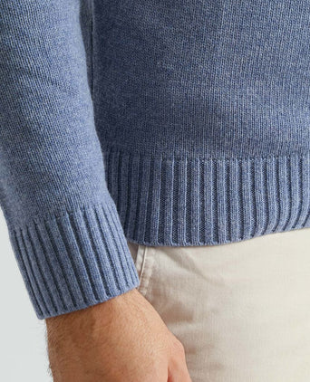 Suitable lamswol trui ronde hals lichtblauw | Regular-fit