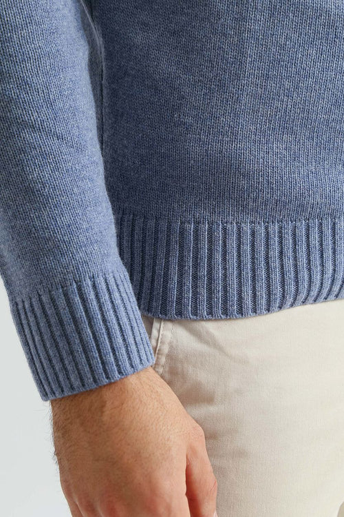 Suitable lamswol trui ronde hals lichtblauw | Regular-fit