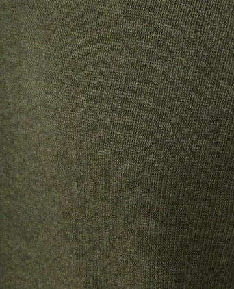 Suitable lamswol trui ronde hals olijfgroen | Regular-fit