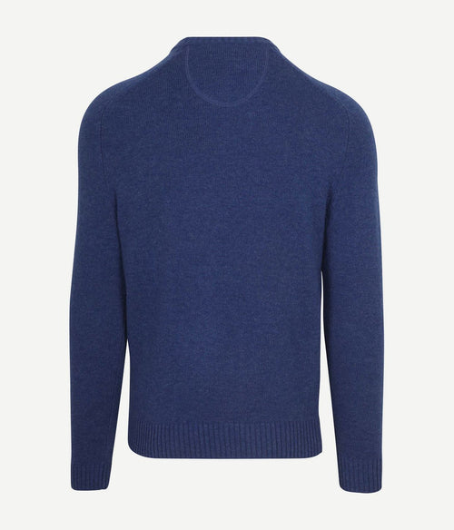 Suitable lamswol trui ronde hals royal blauw | Regular-fit