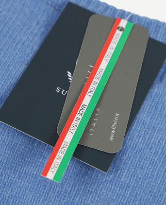 Suitable lamswol trui v-hals blauw | Regular-fit